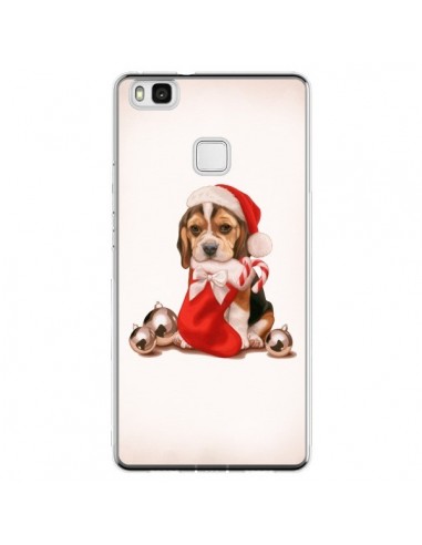 Coque Huawei P9 Lite Chien Dog Pere Noel Christmas - Maryline Cazenave