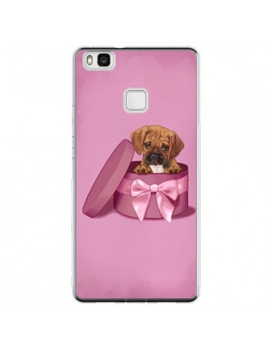 Coque Huawei P9 Lite Chien Dog Boite Noeud Triste - Maryline Cazenave