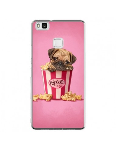 Coque Huawei P9 Lite Chien Dog Popcorn Film - Maryline Cazenave
