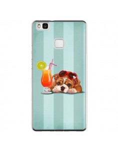 Coque Huawei P9 Lite Chien Dog Cocktail Lunettes Coeur -...