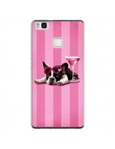 Coque Huawei P9 Lite Chien Dog Cocktail Lunettes Coeur...