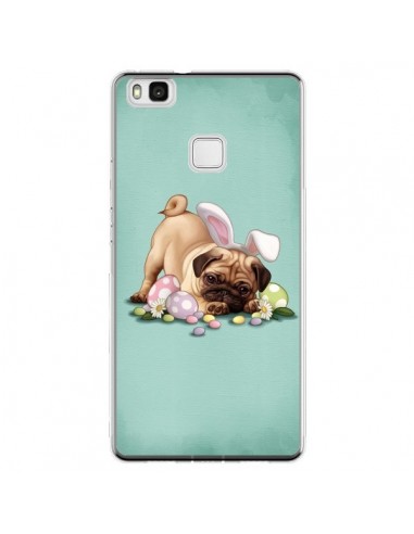 Coque Huawei P9 Lite Chien Dog Rabbit Lapin Pâques Easter - Maryline Cazenave