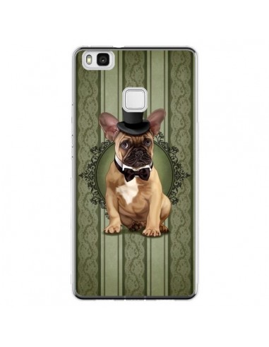 Coque Huawei P9 Lite Chien Dog Bulldog Noeud Papillon Chapeau - Maryline Cazenave