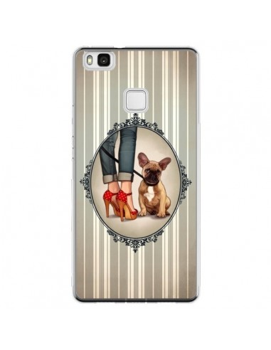 Coque Huawei P9 Lite Lady Jambes Chien Dog - Maryline Cazenave