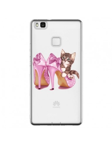 Coque Huawei P9 Lite Chaton Chat Kitten Chaussures Shoes Transparente - Maryline Cazenave