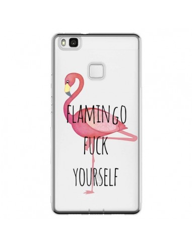 Coque Huawei P9 Lite Flamingo Fuck Transparente - Maryline Cazenave