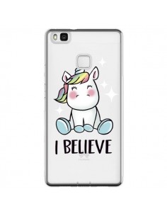 Coque Huawei P9 Lite Licorne I Believe Transparente -...