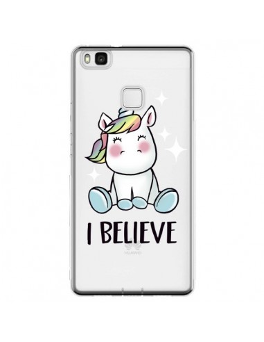 Coque Huawei P9 Lite Licorne I Believe Transparente - Maryline Cazenave