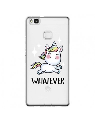 Coque Huawei P9 Lite Licorne Whatever Transparente - Maryline Cazenave