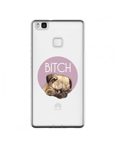 Coque Huawei P9 Lite Bulldog Bitch Transparente - Maryline Cazenave