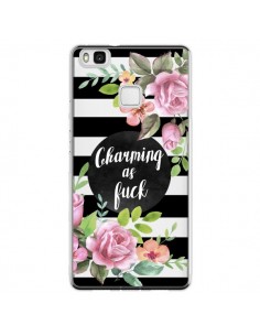 Coque Huawei P9 Lite Charming as Fuck Fleurs Transparente...