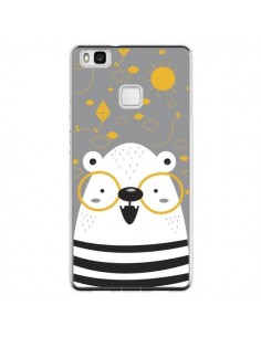 Coque Huawei P9 Lite Ours à lunettes - Maria Jose Da Luz