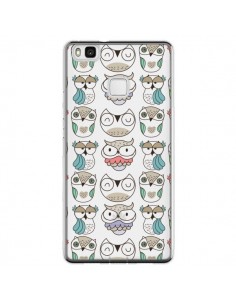 Coque Huawei P9 Lite Chouettes Owl Hibou Transparente -...