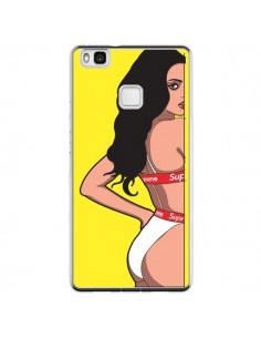Coque Huawei P9 Lite Pop Art Femme Jaune - Mikadololo