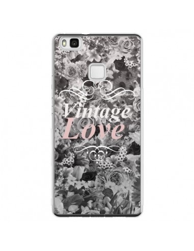 Coque Huawei P9 Lite Vintage Love Noir Flower - Monica Martinez