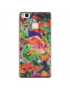Coque Huawei P9 Lite Tropical Flamant Rose - Monica Martinez