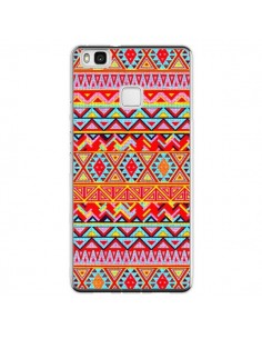 Coque Huawei P9 Lite India Style Pattern Bois Azteque -...