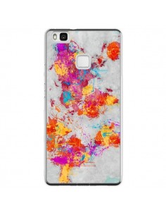 Coque Huawei P9 Lite Terre Map Monde Mother Earth Crying...