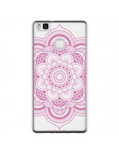 Coque Huawei P9 Lite Mandala Rose Clair Azteque...
