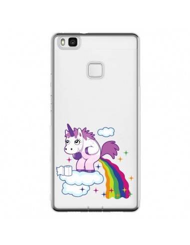 Coque Huawei P9 Lite Licorne Caca Arc en Ciel Transparente - Nico