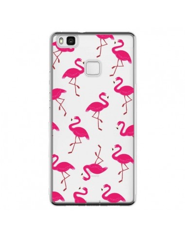 Coque Huawei P9 Lite flamant Rose et Flamingo Transparente - Nico