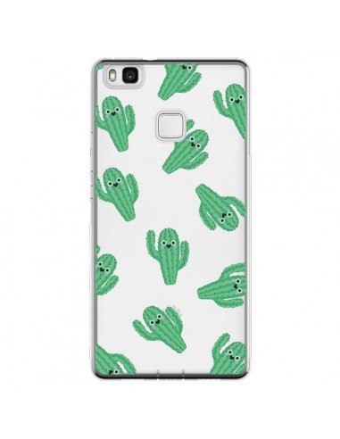 Coque Huawei P9 Lite Chute de Cactus Smiley Transparente - Nico