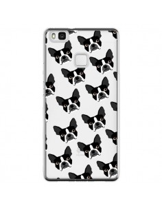 Coque Huawei P9 Lite Chiens Boston Terrier Transparente -...