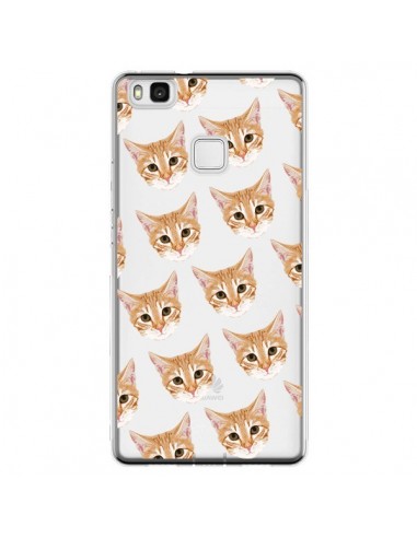 Coque Huawei P9 Lite Chats Beige Transparente - Pet Friendly