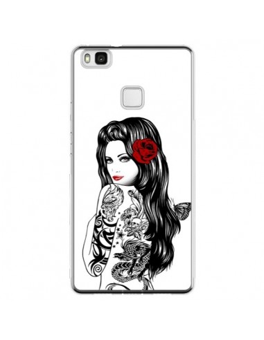 Coque Huawei P9 Lite Tattoo Girl Lolita - Rachel Caldwell