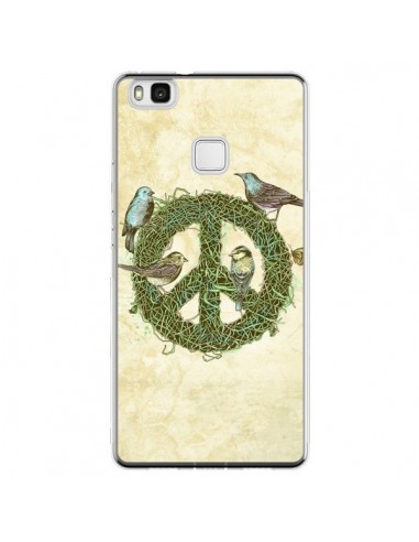 Coque Huawei P9 Lite Peace And Love Nature Oiseaux - Rachel Caldwell