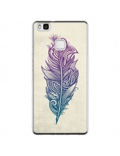 Coque Huawei P9 Lite Feather Plume Arc En Ciel - Rachel...
