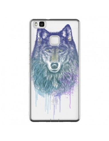 Coque Huawei P9 Lite Loup Wolf Animal Transparente - Rachel Caldwell