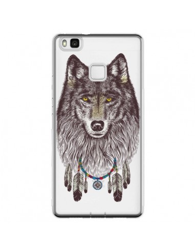 Coque Huawei P9 Lite Loup Wolf Attrape Reves Transparente - Rachel Caldwell