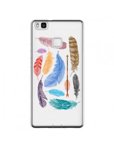 Coque Huawei P9 Lite Plume Feather Couleur Transparente - Rachel Caldwell