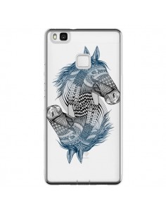 Coque Huawei P9 Lite Cheval Horse Double Transparente -...