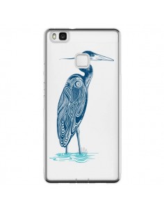 Coque Huawei P9 Lite Heron Blue Oiseau Transparente -...