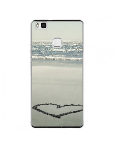 Coque Huawei P9 Lite Coeoeur Plage Beach Mer Sea Love Sable Sand - R Delean