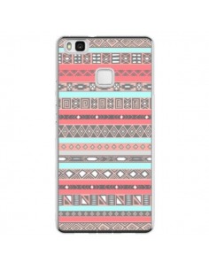 Coque Huawei P9 Lite Azteque Aztec Rose Pastel - Rex Lambo
