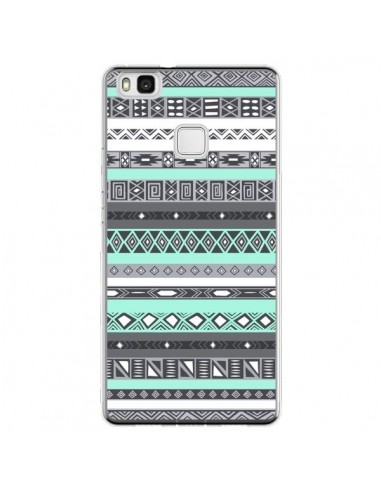 Coque Huawei P9 Lite Azteque Aztec Bleu Pastel - Rex Lambo