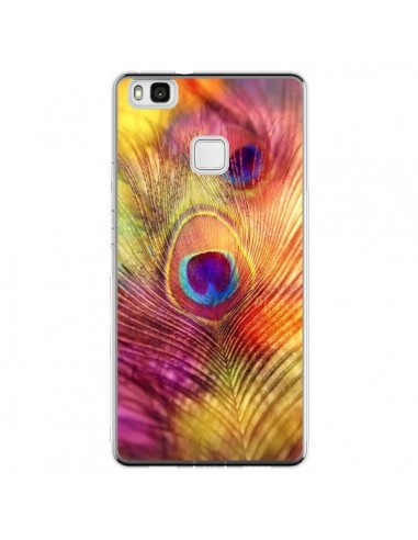 Coque Huawei P9 Lite Plume de Paon Multicolore - Sylvia Cook