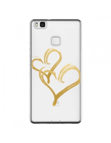 Coque Huawei P9 Lite Deux Coeurs Love Amour Transparente - Sylvia Cook