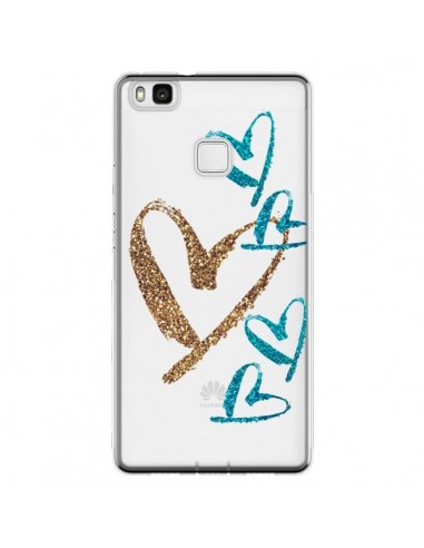 Coque Huawei P9 Lite Coeurs Heart Love Amour Transparente - Sylvia Cook