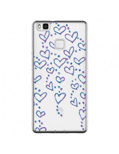 Coque Huawei P9 Lite Floating hearts coeurs flottants Transparente - Sylvia Cook