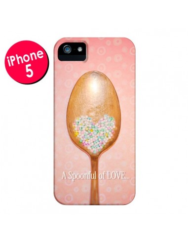 Coque Cuillère Love pour iPhone 5 et 5S - Lisa Argyropoulos