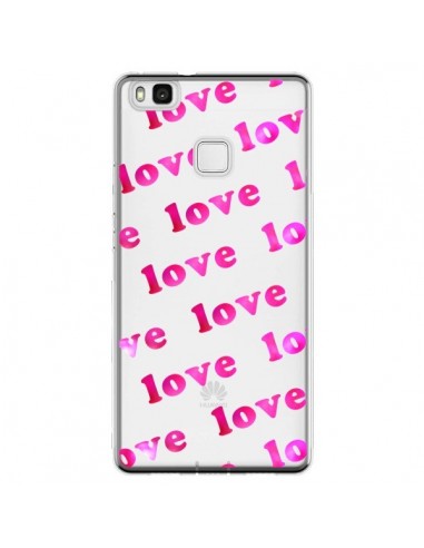 Coque Huawei P9 Lite Pink Love Rose Transparente - Sylvia Cook