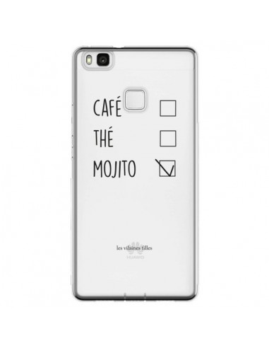 Coque Huawei P9 Lite Café, Thé et Mojito Transparente - Les Vilaines Filles