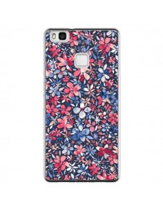 Coque Huawei P9 Lite Colorful Little Flowers Navy -...