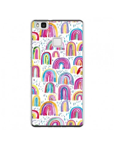 Coque Huawei P9 Lite Cute Watercolor Rainbows - Ninola Design