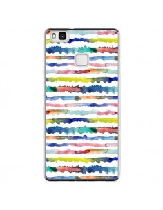 Coque Huawei P9 Lite Gingham Vichy Yellow - Ninola Design