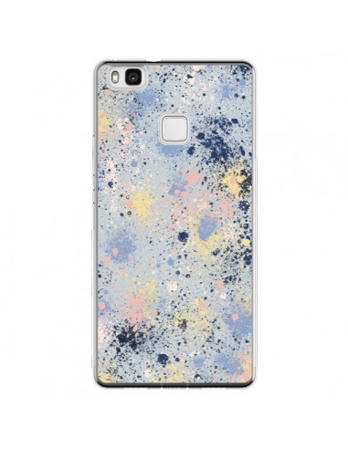 Coque Huawei P9 Lite Gradient Watercolor Lines Blue - Ninola Design